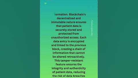EDU 58 Blockchain in Healthcare Improving Data Security and Interoperability #shorts