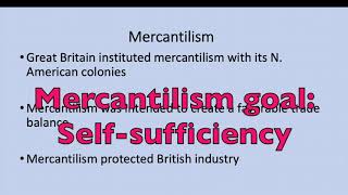 Mr. L - APUSH - Mercantilism, TransAtl Trade, Sugar, Nav Acts (Period 2)