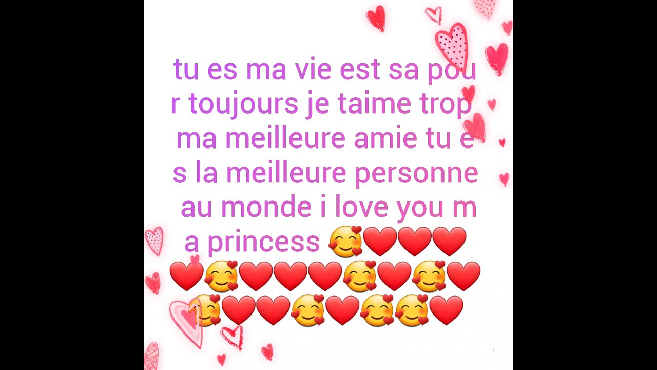 Pour Ma Meilleure Amie Lea Je T Aime Fort Youtube