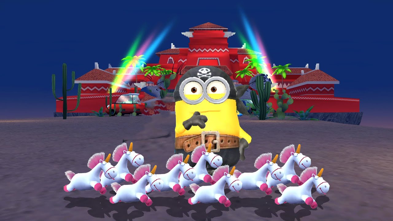 Minion rush Pirate minion Collect 9K Bananas with the Fluffy Unicorn Special Mission Minion Regatta
