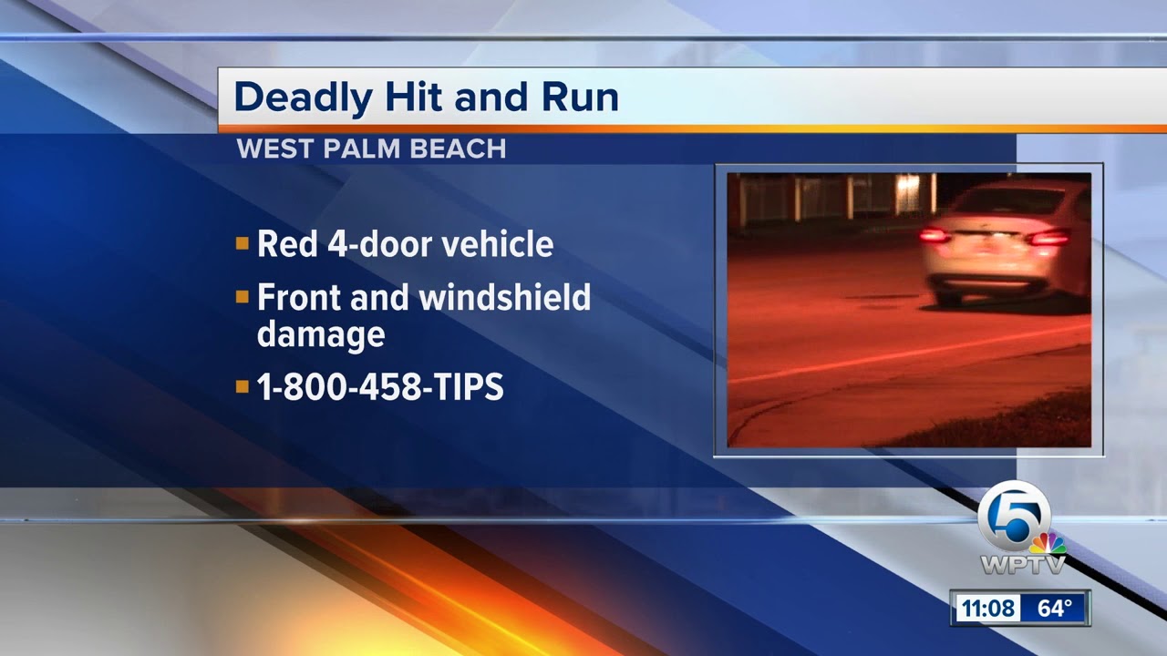 Man struck and killed by hit-and-run vehicle in West Palm Beach - YouTube