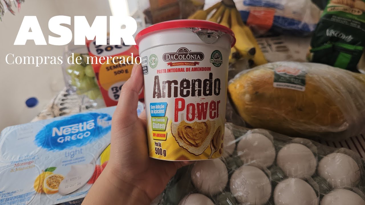 ASMR- COMPRAS DE MERCADO PARA DIETA- Voz suave
