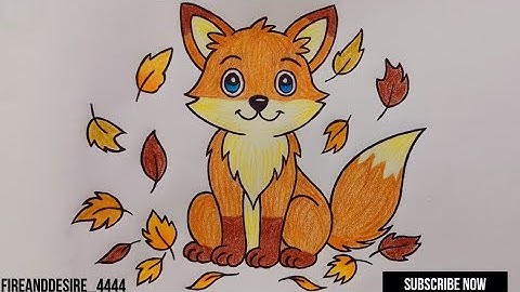How to draw fox easy|Fox drawing