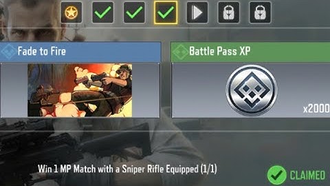 Call Of Duty Mobile Win 1 MP Match with a Sniper Rifle Equipped Task Complete