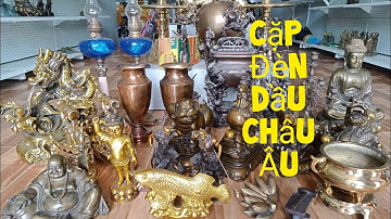 Cặp Đèn Dầu Châu Âu _ Cặp Bàn Ủi Đồng 1908 _ Nhất Long Nhã Vàng. Trưa 09/6#đồcổ #đồxưa #đồcũ #lưđào