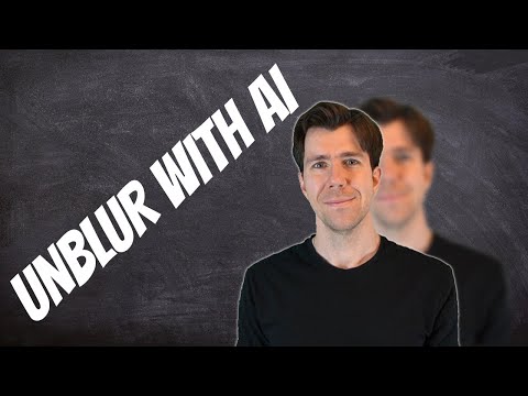 Unblur low quality face images with AI