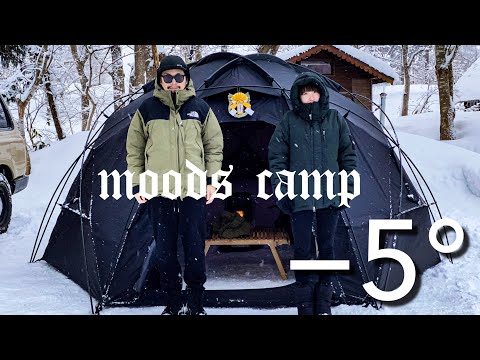【雪中キャンプ】氷点下の中ドームテントで過ごすお正月/MOBI GARDEN/ランクル80