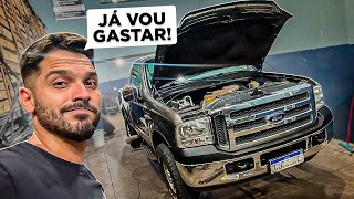 JÁ VOU TER QUE GASTAR NA F250 😱 ESTÁ CHEIA DE PROBLEMA