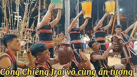 Cồng chiêng Jrai vô cùng ấn tượng | dân ca dân vũ mừng được mùa