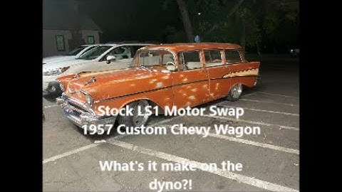 Stock LS1 chassis dyno Holley Terminator X 1957 Chevy wagon