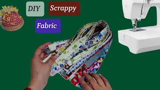 🧵 How To Make Scrappy Fabric for Unique Sewing Projects 🪡 Look How Beatiful These Scraps Transform