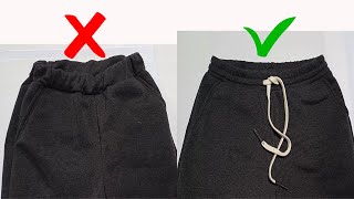aprende coser correctamente elástico en pantalón y en  short