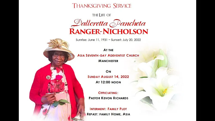 Thanksgiving Service || The Life of Dalloretta  Ra...