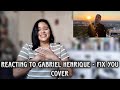 REACTING TO COLDPLAY - FIX YOU COVER BY GABRIEL HENRIQUE