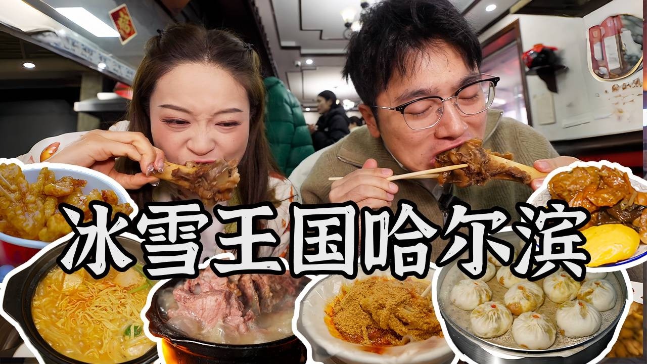 Harbin再不敢去哈尔滨了！零下20度3天胖5斤，本地私藏美食太硬核了！【盗月社 | 哈尔滨】A comprehensive guide to delicious food of Harbin