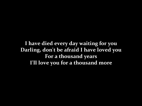 A Thousand Years - Christina Perri (Lyrics)