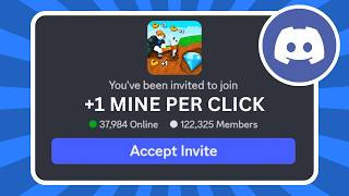 How to Join +1 Mine Per Click Discord Server