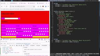Common lisp web dev - storyteller system character sheet