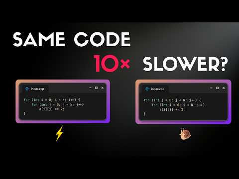 Same Code, Different Speed: The C++ Cache Trick