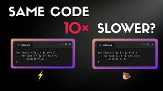 Same Code, Different Speed: The C++ Cache Trick