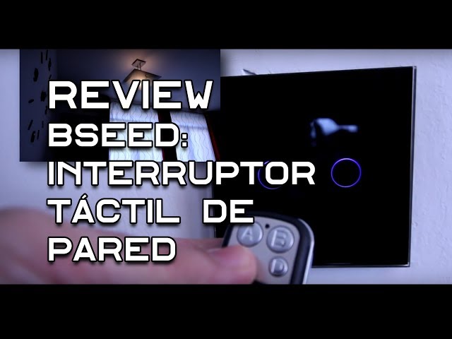 Bseed: Interruptor táctil de pared con dimmer y control remoto a 433mhz 