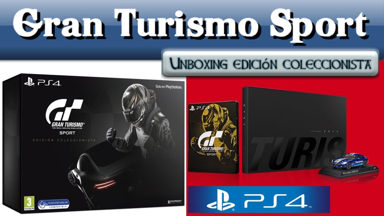 Gran Turismo Sport edición coleccionista Ps4 - unboxing - Jacobo García - Interfaz coleccionista