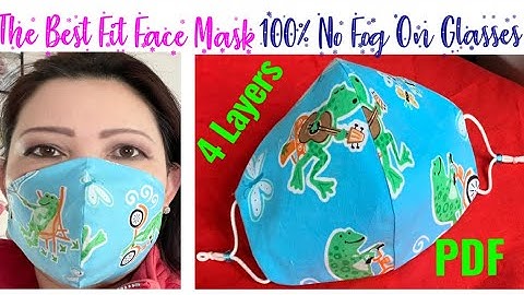 (#227) How To Make The Very  Best Fit Face Mask With Filter Slot-Nose Bridge Pocket-4 Layer-Must Try