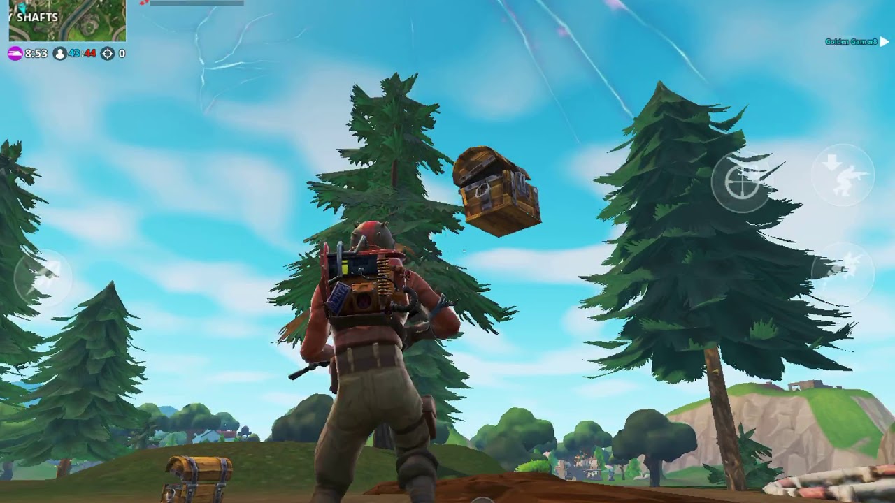 Fortnite floating chest at the crashed Battle Bus