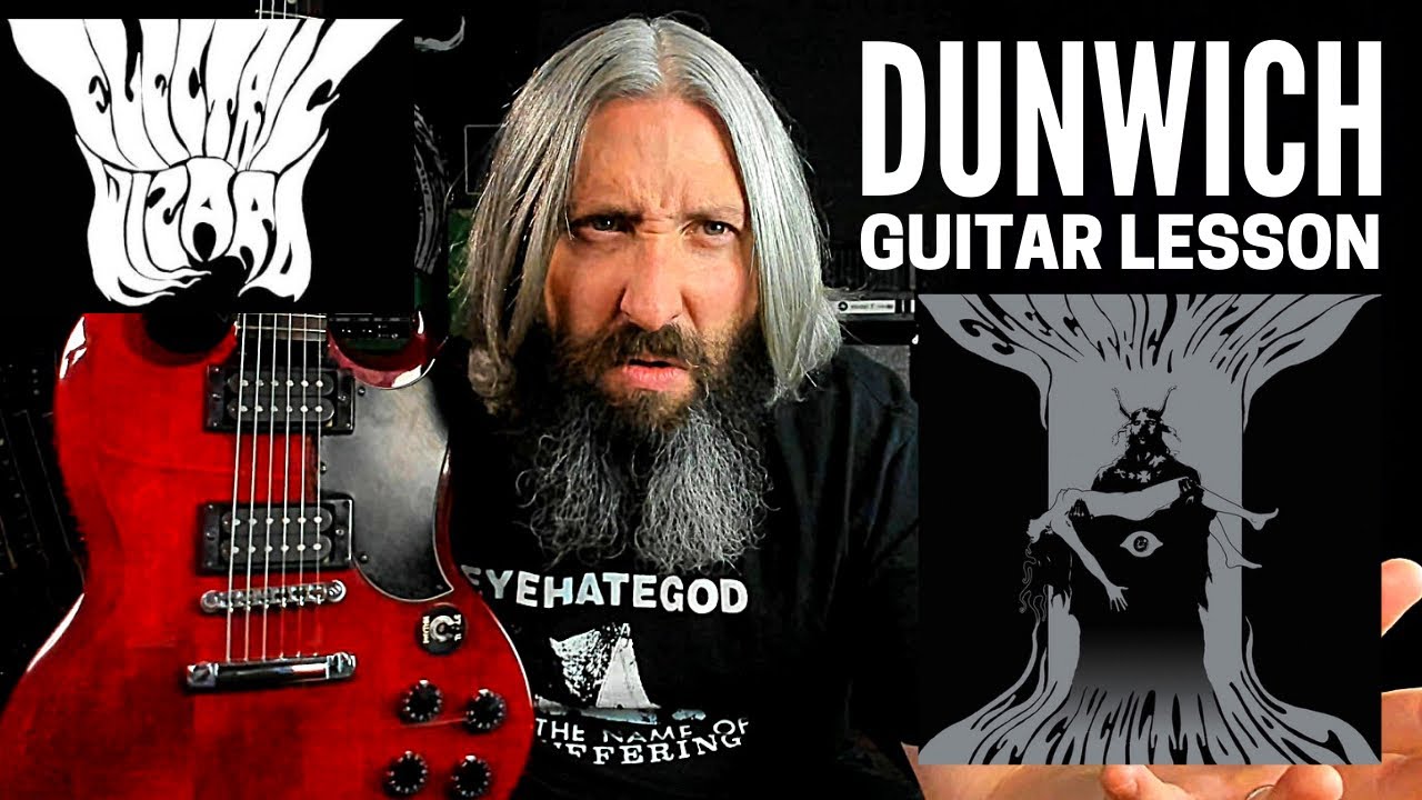 Урок игры на гитаре Electric Wizard Dunwich и табулатура — настройка B-Standard