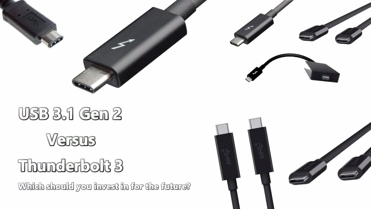 Do you know the difference between Thunderbolt 3, USB-C 3.1 Gen 2, and  USB-C 3.1 Gen 1?