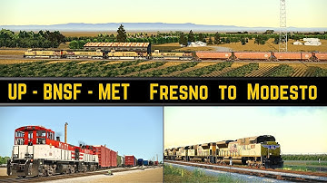 UP Fresno  //  BNSF Stockton  //  M&ET  // #run8