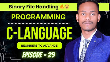 File Handling with Binary Files in C Programming