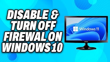 How to Disable or Turn off Firewall on Windows 10 (2025) - Easy Fix