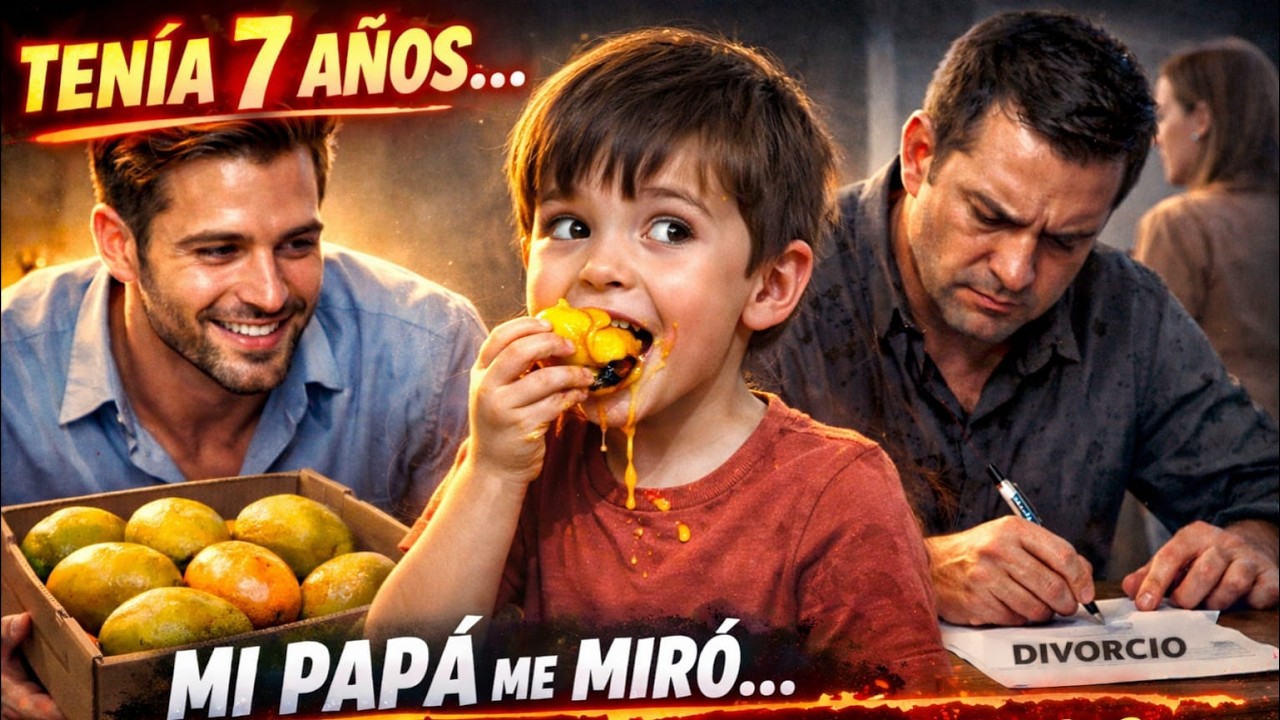 Cuando tenía 7 años, un hombre atractivo que mi mamá llevó a la casa me regaló una caja de mangos...