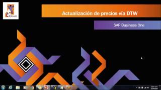 Video Manual - Updating prices in SAP Business One via DTW (Data Transfer Workbench)