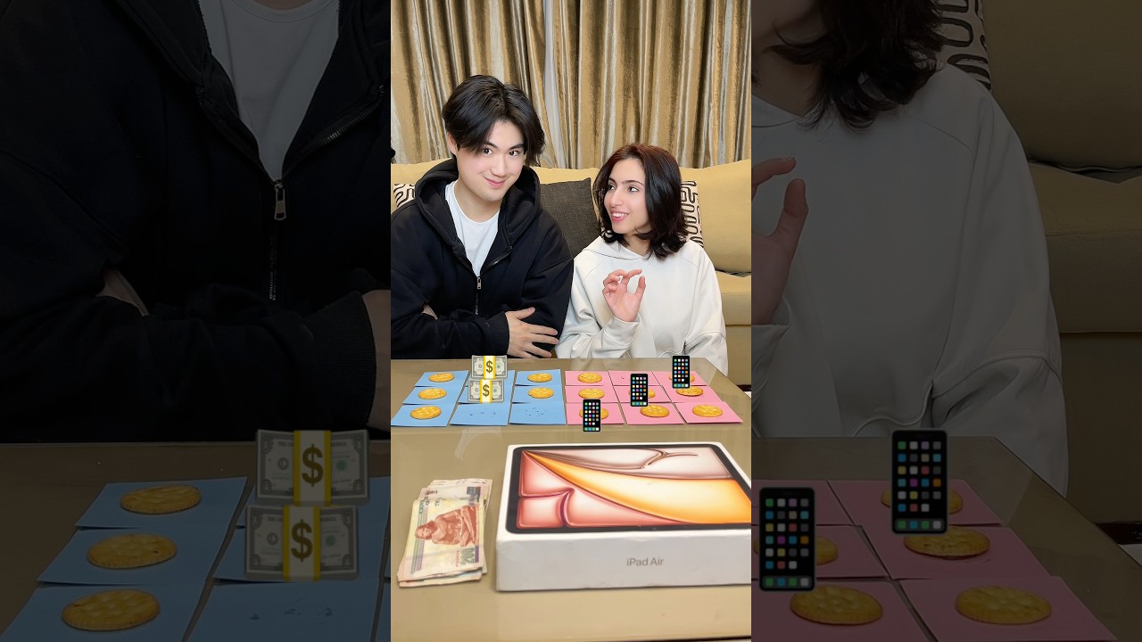 ビスケット心理戦で妻が読心術レベルだった件...。 #国際カップル #カップル #夫婦