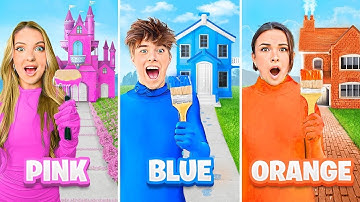 ONE COLORED HOUSE CHALLENGE!!