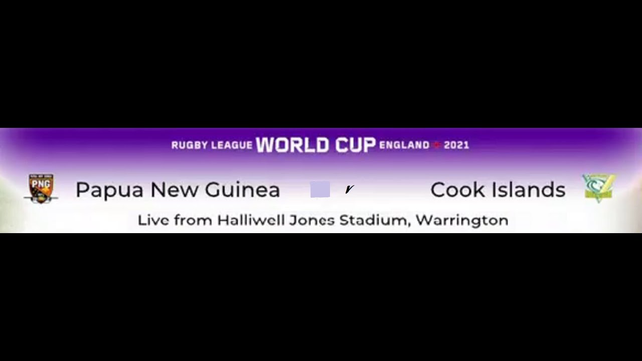 RLWC 2021..Game 16..Pool D..PNG v Cook Islands