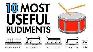 10 Most Useful RUDIMENTS Drummers Should Know