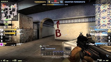 CS:GO Dust2 1v4 B Retake