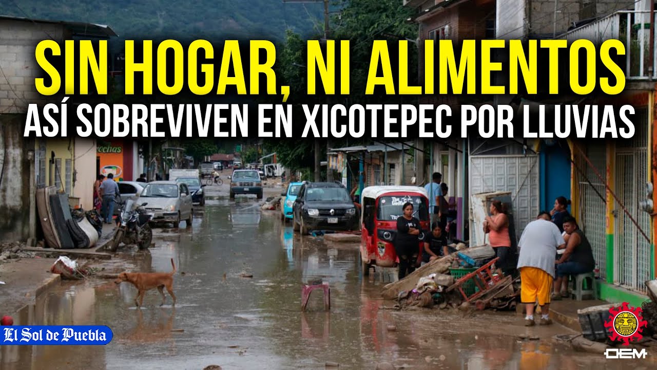 Tormenta Raymond deja sin hogar, ni alimentos a habitantes de Xicotepec