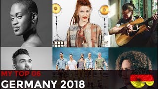 Eurovision 2018: Unser Lied für Lissabon, Germany - My Top 06 [with comments]