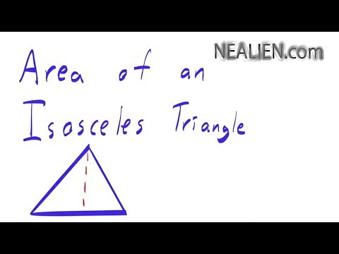 वीडियो: समद्विबाहु त्रिभुज का क्षेत्रफल कैसे ज्ञात करें