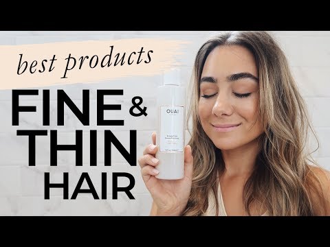 Best Products For Fine Thin Hair 2018 Youtube
