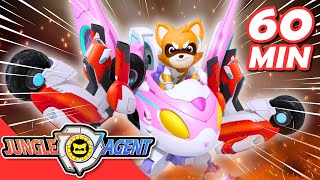 🦝Ejen Rakun Sedia Beraksi! KOMPILASI TERBAIK! 🦝Jungle Agent 2🦊 Kartun | Robot | Kartun Anak | Mainan