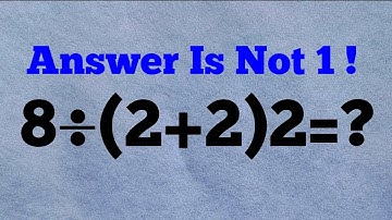 USA | Try Solving This Tricky Math Expression!