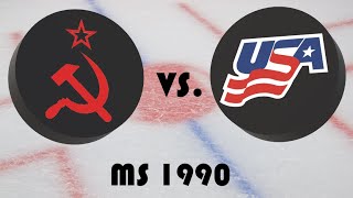 Mistrovství světa v hokeji 1990 - Skupina - Sovětský Svaz - USA