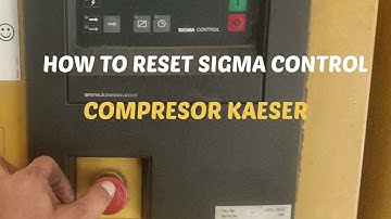 How to reset sigma control compressor Kaeser
