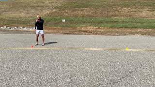 Lateral Shuffle into 10 yd Sprint