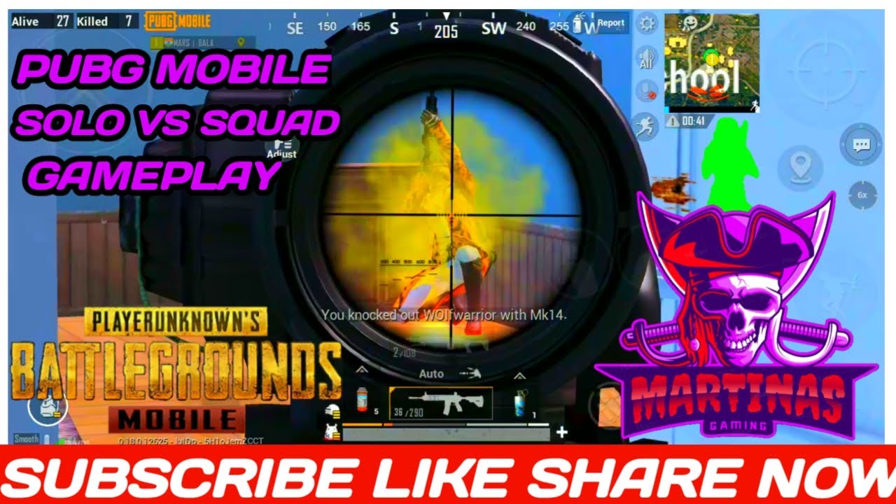 PUBG MOBILE SOLO VS SQUAD RUSH GAMEPLAY - YouTube